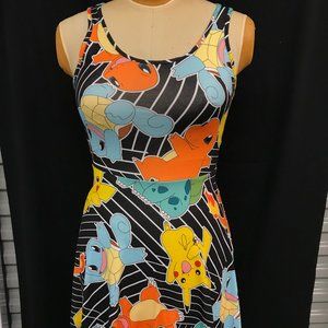 Pokemon Striped Skater Dress